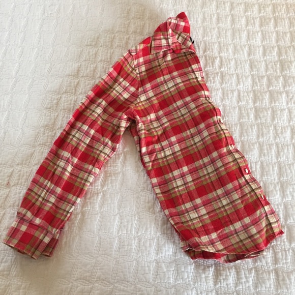 Lands End | Flannel Plaid Shirt | Petite Small - Picture 3 of 4